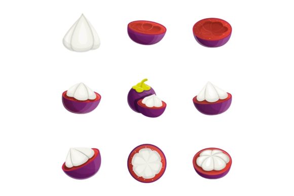 Download Tropical Mangosteen Icon Set - Premium Bundle