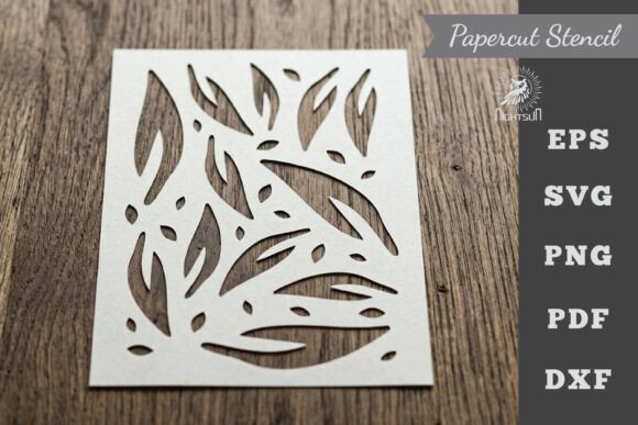 Download Leaves Pattern Stencil Paper Cutting 4 - Paper cutting Collection