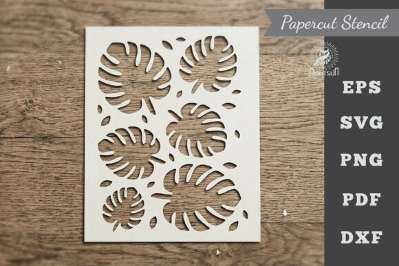 Download Leaves Pattern Stencil Paper Cutting 3 - Paper cutting Collection