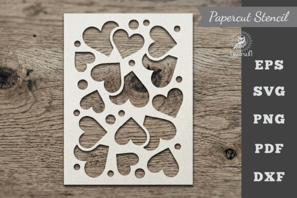 Download Heart Pattern Stencil Paper Cutting 1 - Paper cutting Collection
