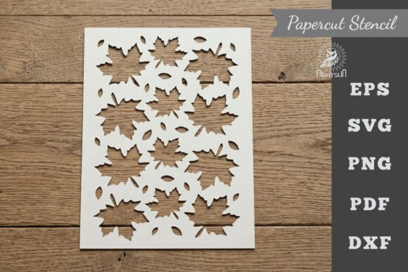 Download Leaves Pattern Stencil Paper Cutting 2 - Paper cutting Collection